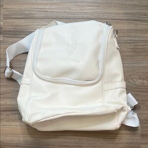 Younique Cream Mini Backpack with Front Flap